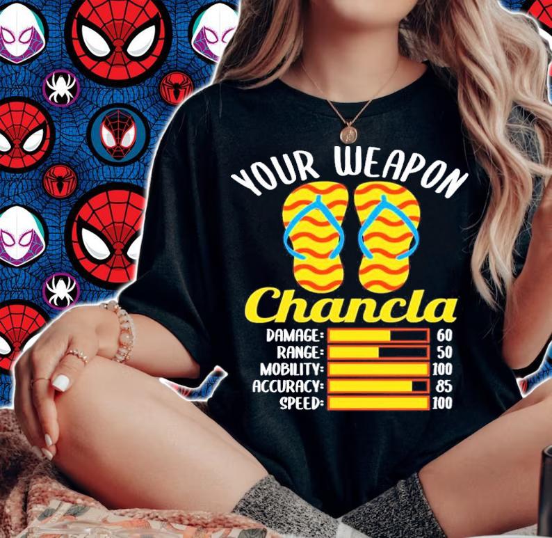 Your Weapon La Chancla Latino Mexican Mom Spanish shirt t-shirt woman shirt