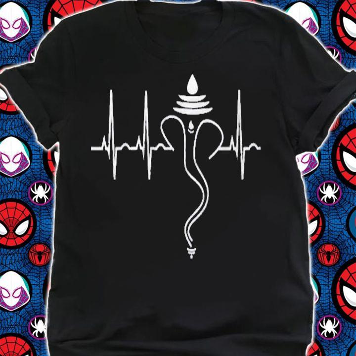 Ganesha Shirt Hindu Heartbeat Gift For Indian Religion Shirt t-shirt