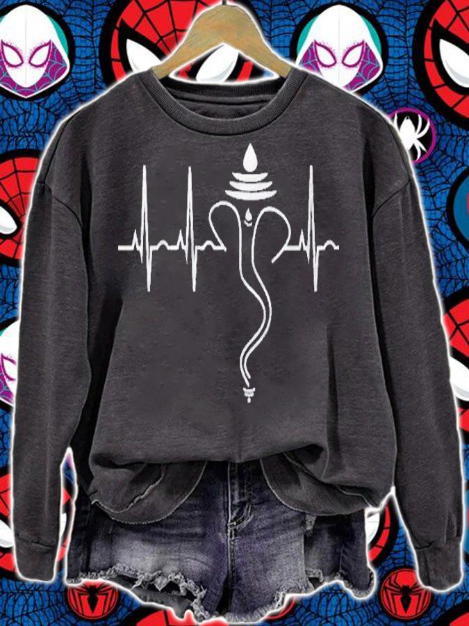 Ganesha Shirt Hindu Heartbeat Gift For Indian Religion Shirt t-shirt