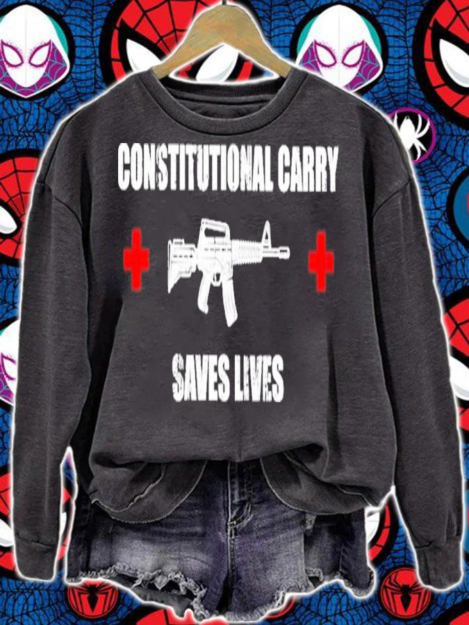 Gun Constitutional Carry Saves Lives Shirt t-shirt
