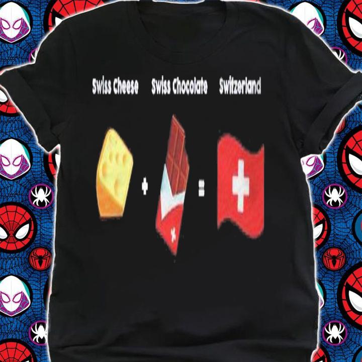 Swiss Cheese Chocolate Switzerland Country Travel Shirt t-shirt shirt
