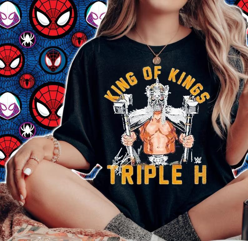 Triple H King Of Kings Retires Thank You T-Shirt t-shirt woman shirt