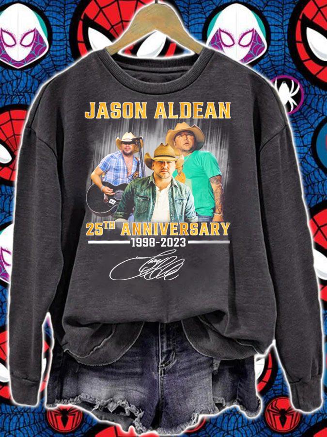 Jason Aldean 25th Anniversary 1998-2023 Signature t-shirt sweatshirt