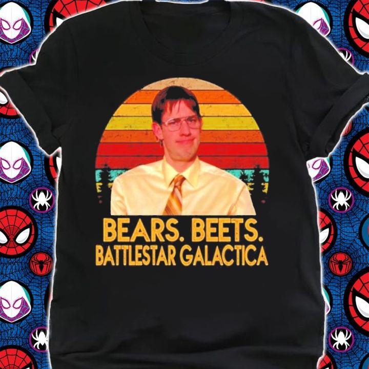 Jim Halpert Bears Beets Battlestar Galactica Vintage Shirt t-shirt