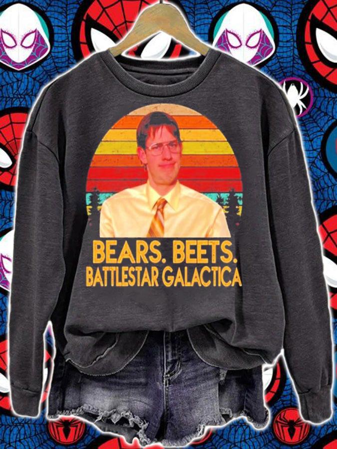 Jim Halpert Bears Beets Battlestar Galactica Vintage Shirt t-shirt