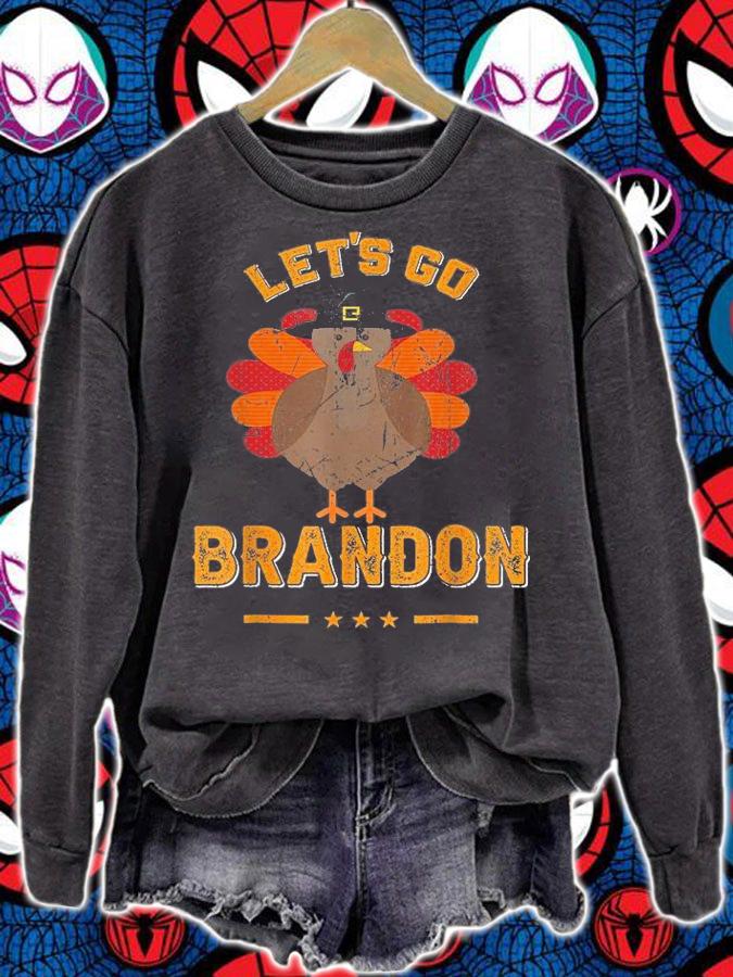 Let's Go Brandon Thanksgiving Turkey Anti Biden T-Shirt t-shirt