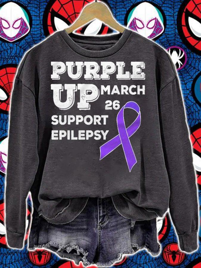 Purple Up March 26 Support Epilepsy Awareness Day Shirt t-shirt