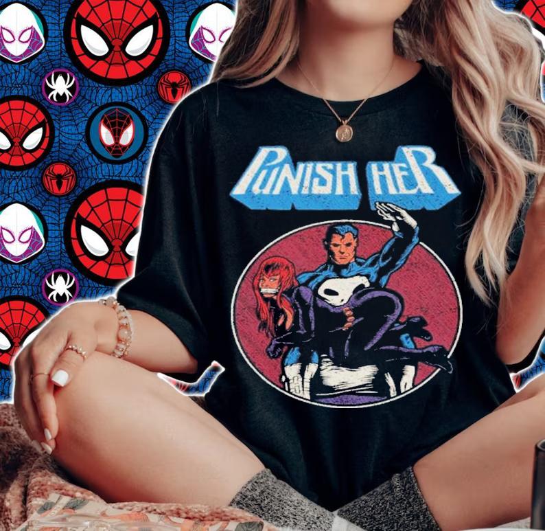 Superhero Punish Her Shirt t-shirt woman shirt