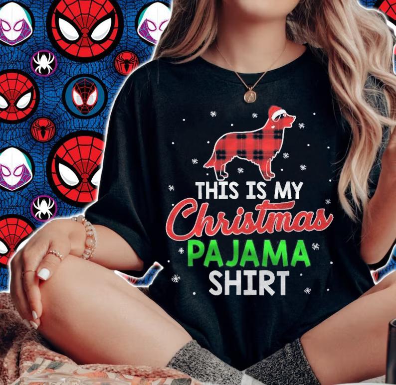This Is My Christmas Pajama Shirt Golden Retriever Dog Gift shirt t-shirt woman shirt