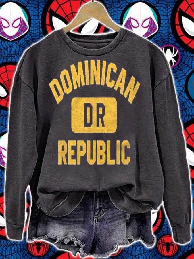 Dominican Republic Dr Distressed Amber Print T-shirt t-shirt