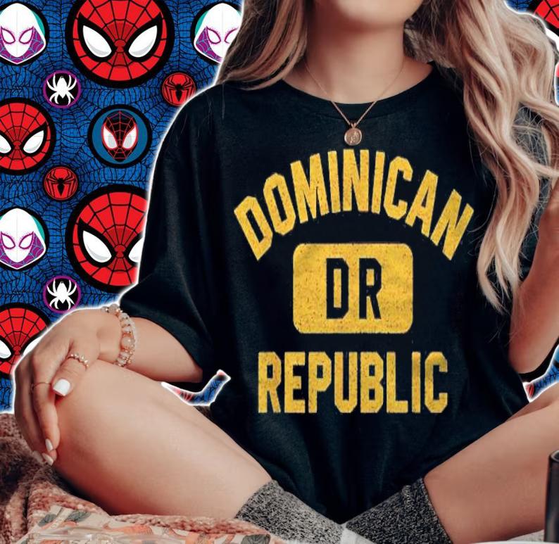 Dominican Republic Dr Distressed Amber Print T-shirt t-shirt