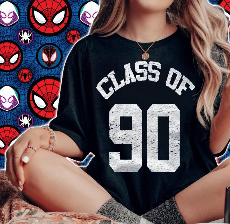 Retro Class Of 1990 Graduate Graphic Shirt t-shirt woman shirt