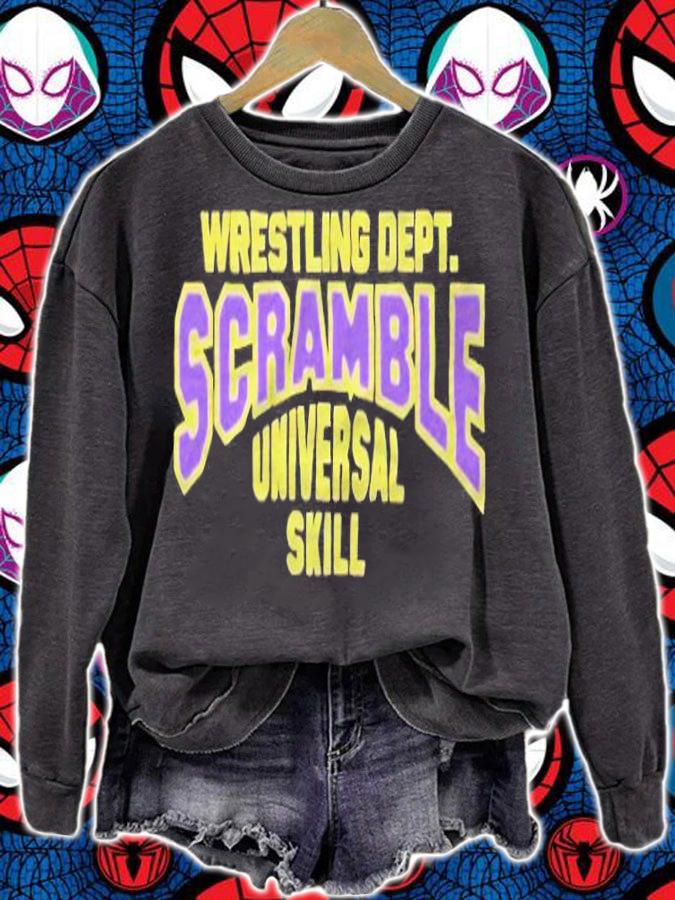 Wrestling dept scramble universal skill T-shirt t-shirt sweatshirt