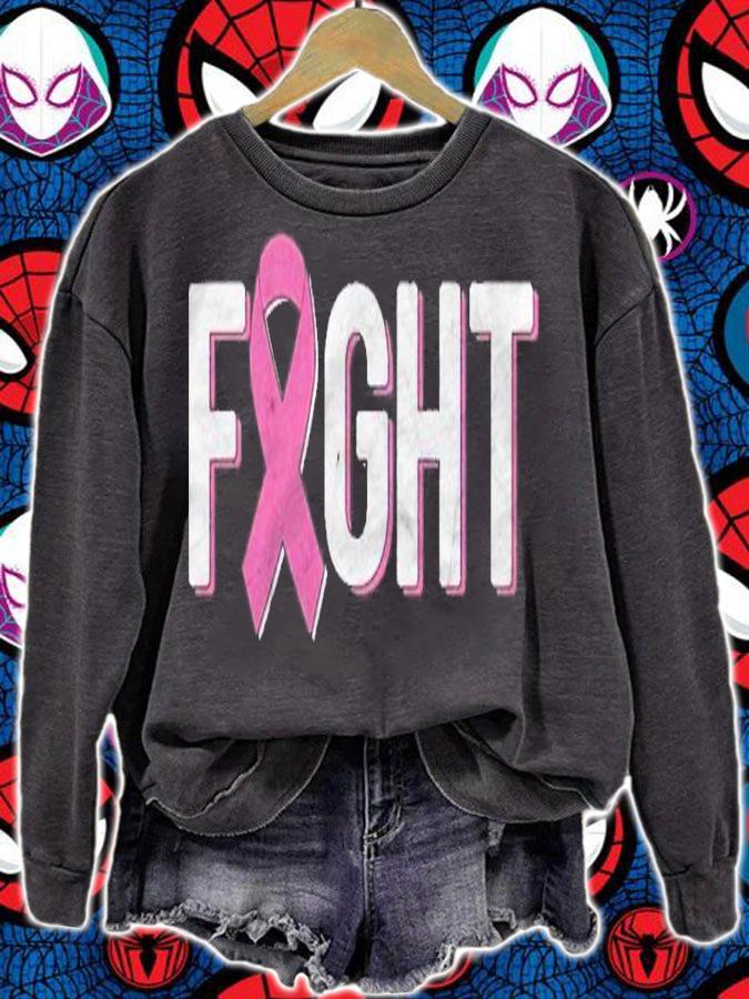 Fight Pink Breast Cancer Awareness Pink October Grunge Shirt t-shirt
