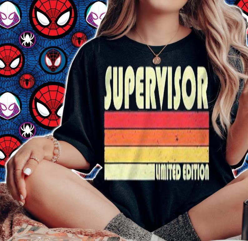 Supervisor Funny Job Title Profession Birthday Worker Idea T-shirt t-shirt