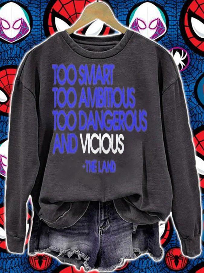 Young Dolph too smart too ambitious too dangerous and vicious the land T-shirt t-shirt sweatshirt
