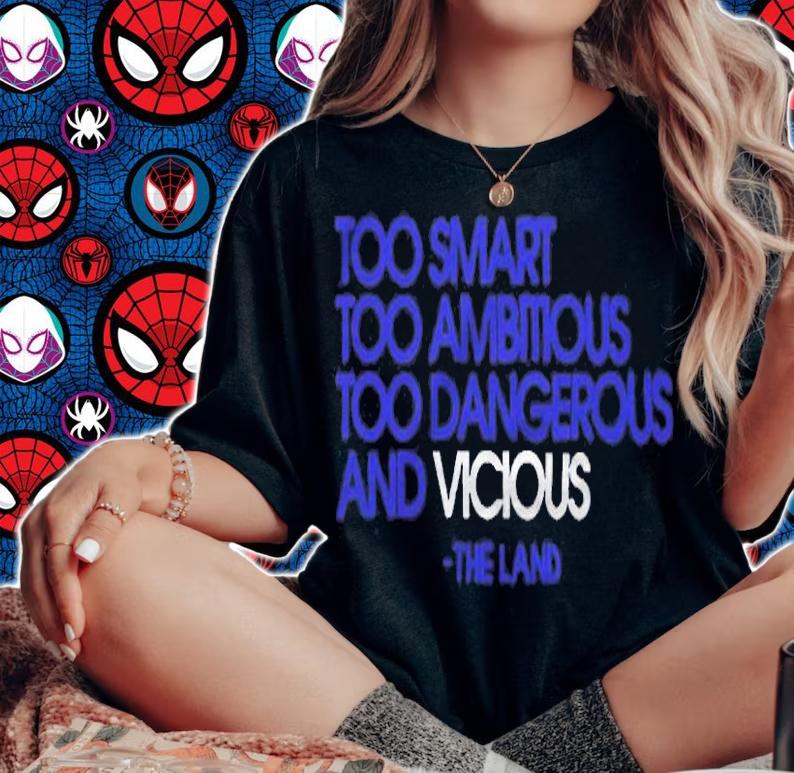 Young Dolph too smart too ambitious too dangerous and vicious the land T-shirt t-shirt woman shirt