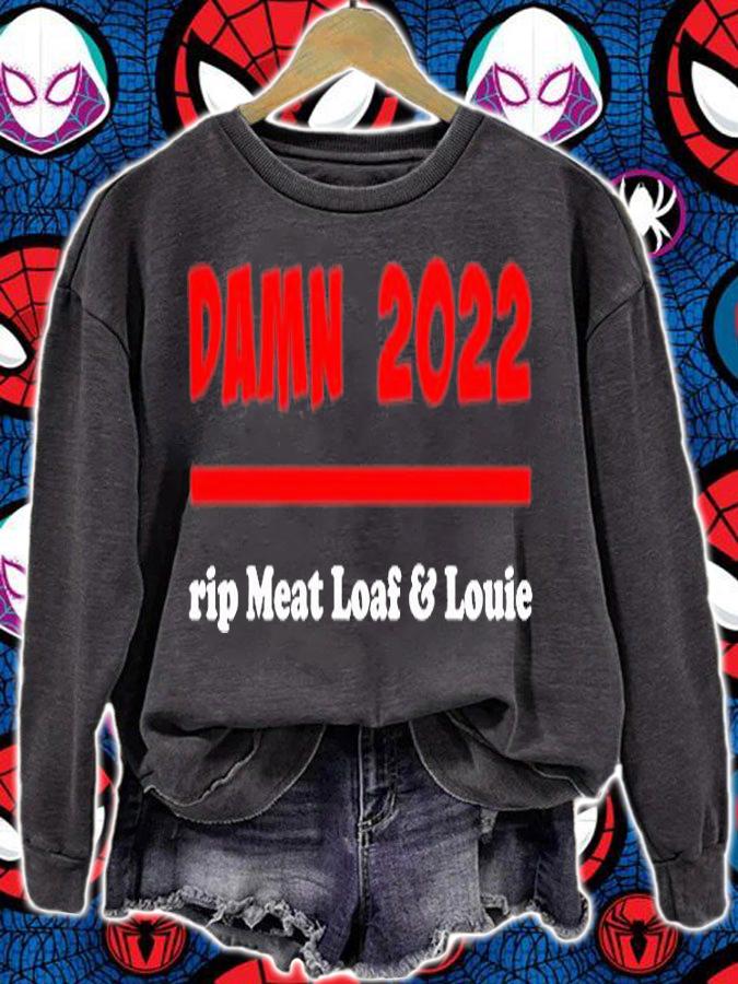 Damn 2022 Rip Meat Loaf and Louie T-Shirt
