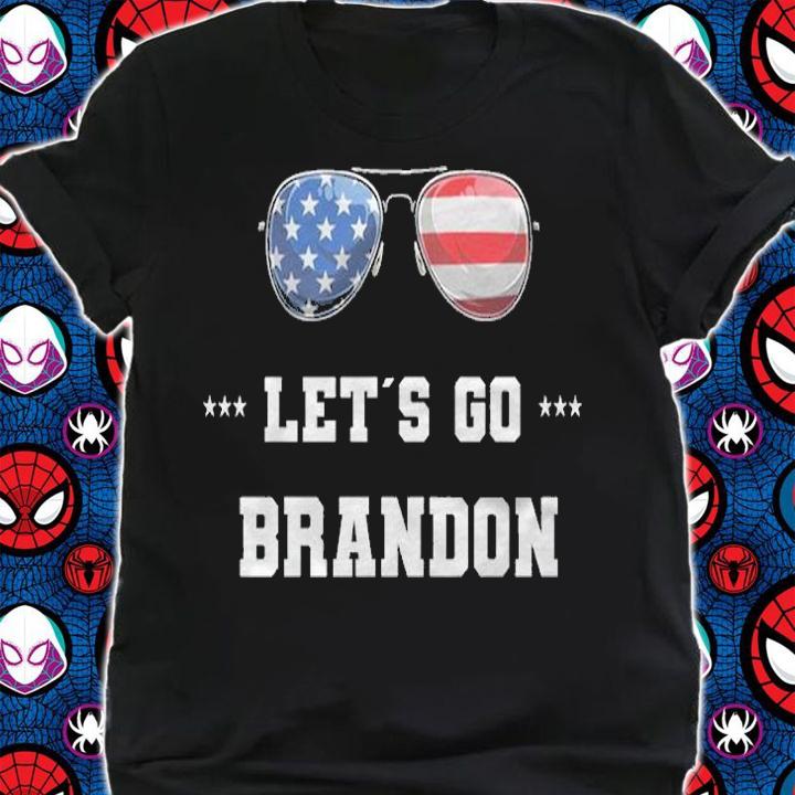 Hot let's Go Brandon Conservative USA Flag T-Shirt shirt