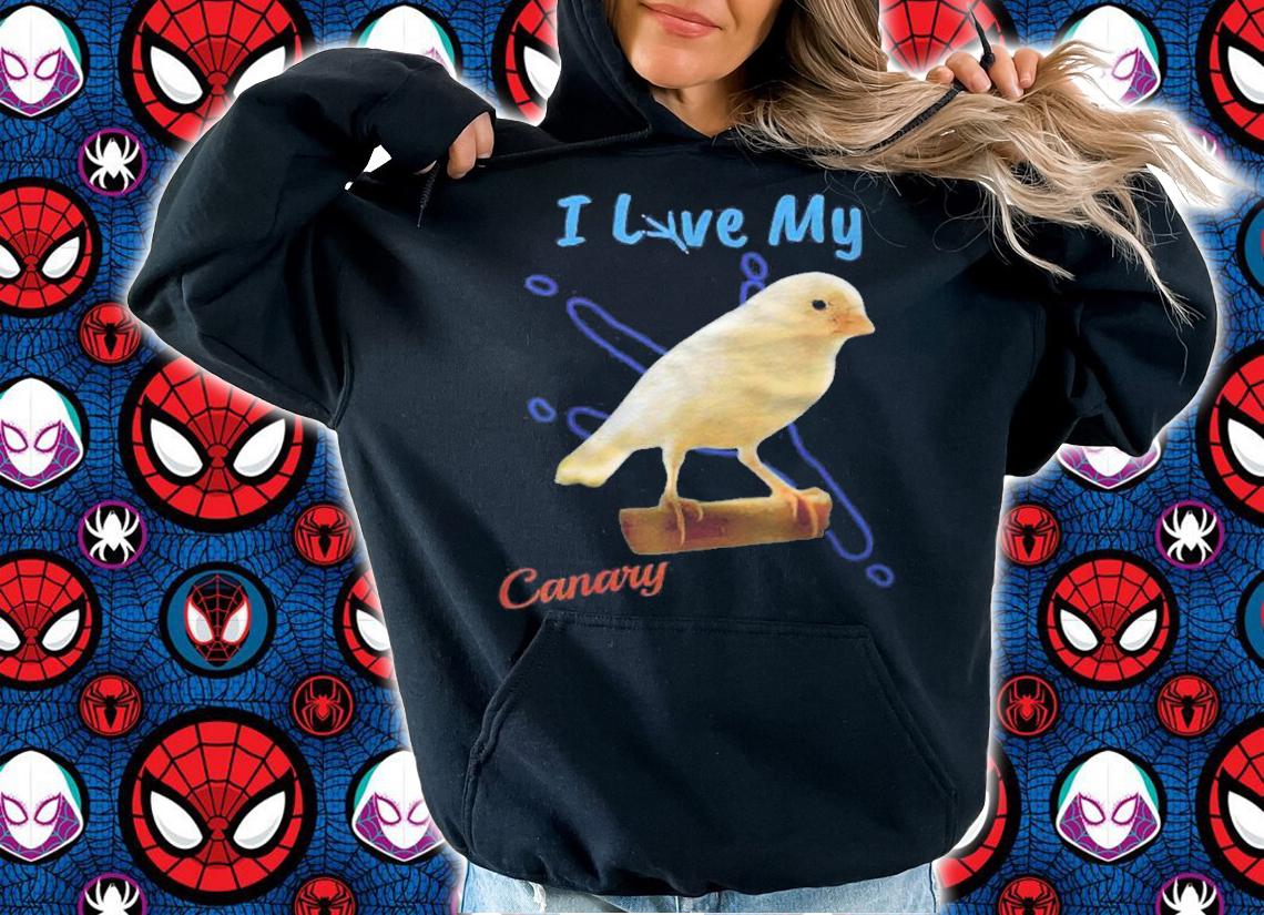 I Love My Canary Best Bird Lover Talon Print ! Shirt