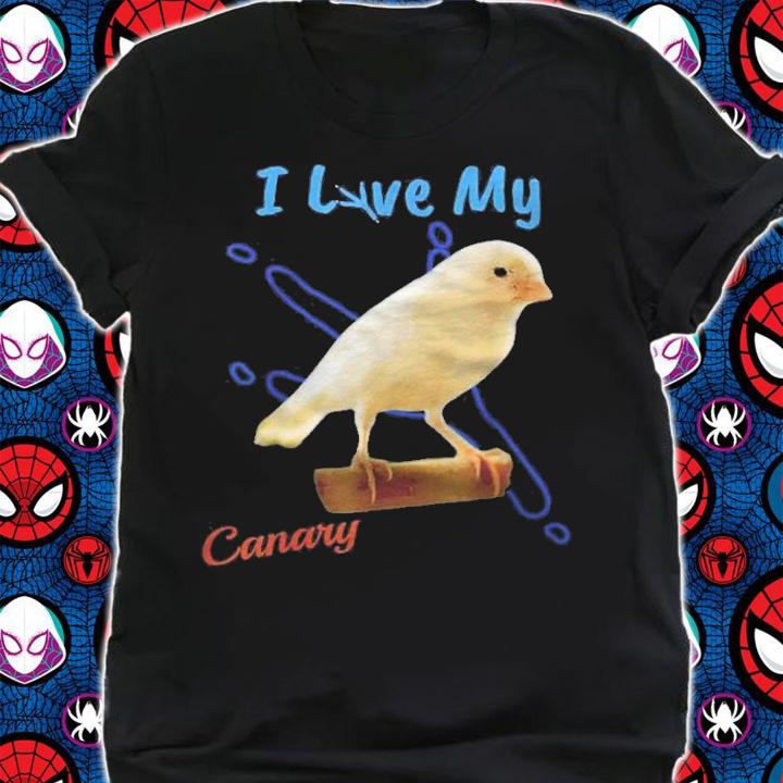 I Love My Canary Best Bird Lover Talon Print ! Shirt