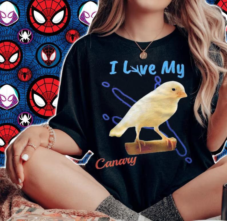 I Love My Canary Best Bird Lover Talon Print ! Shirt