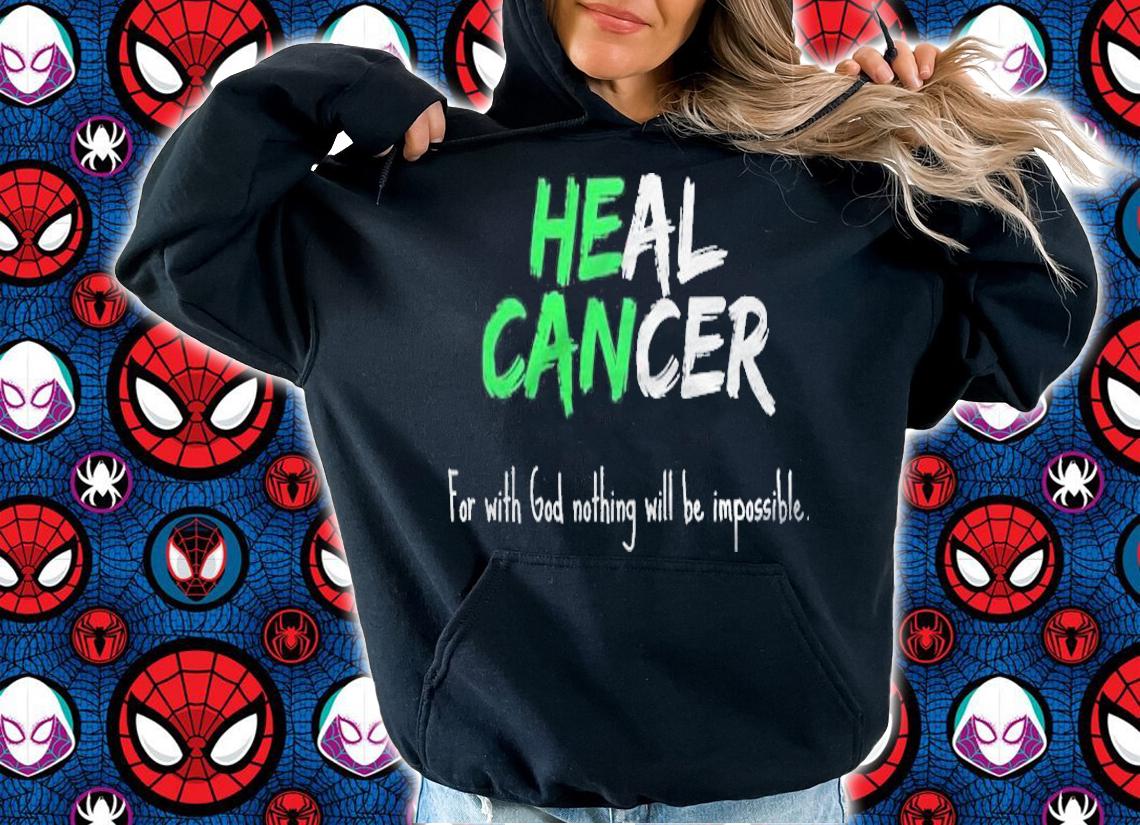Liver Cancer Awareness Green Bible Verse Heal Faith Quote T-shirt