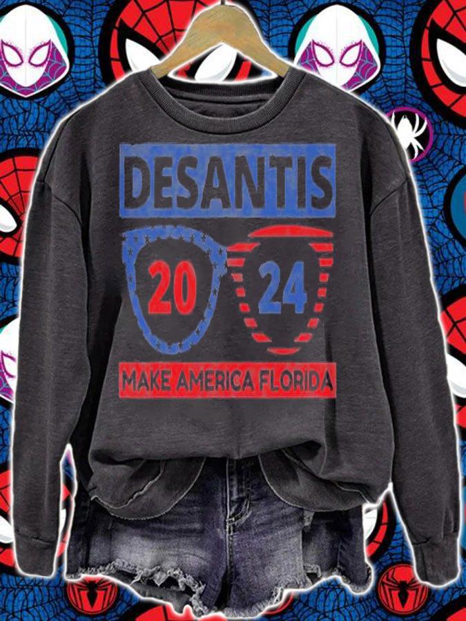 Make America Florida Desantis Trump 2024 T-Shirt sweatshirt