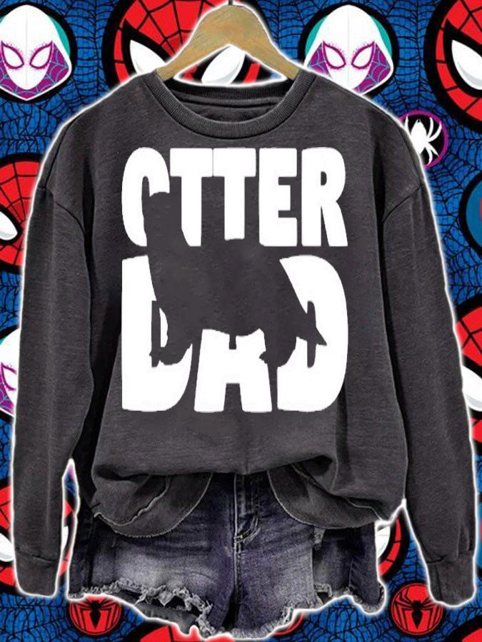 Otter Dad Otter Lover Gift For Father Pet Animal T-Shirt sweatshirt