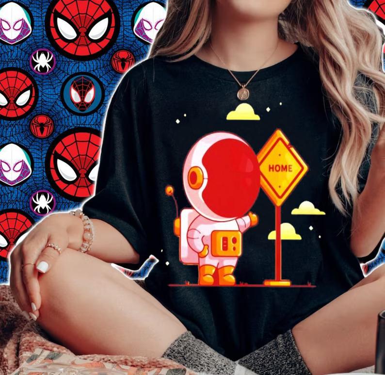 Planet Space Galaxy Astronaut Children Moon Print Star Sky Boys Shirt woman shirt