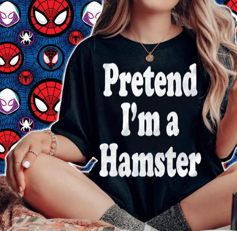 Pretend Im A Hamster Funny Lazy Easy Halloween Costume Shirt woman shirt