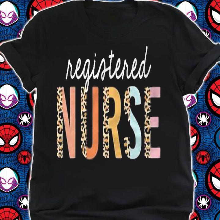 Rn Nurse Leopard Print Registered Nurse Nursing School Women Shirt shirt