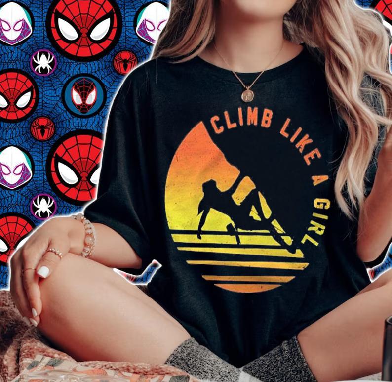 Climb Like A Girl Climbing Bouldering Shirt woman shirt