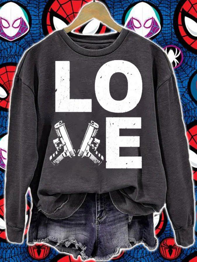 Firearm Love Handgun Gun Owner 2Nd Amendment Right Supporter Premium T-Shirt sweatshirt
