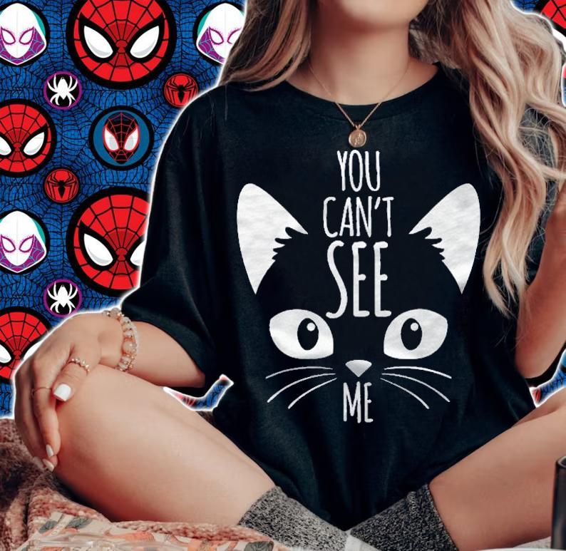 Funny Hiding Cat Gift For Cat Or Kitten Lover shirt woman shirt