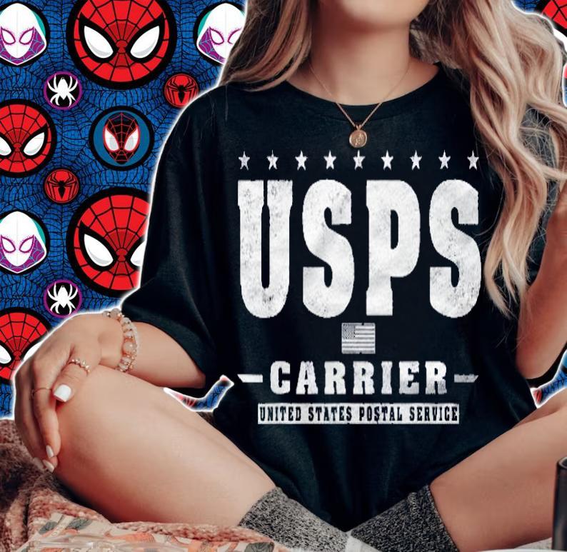 Usps Carrier Distressed Vintage Design t-shirt woman shirt