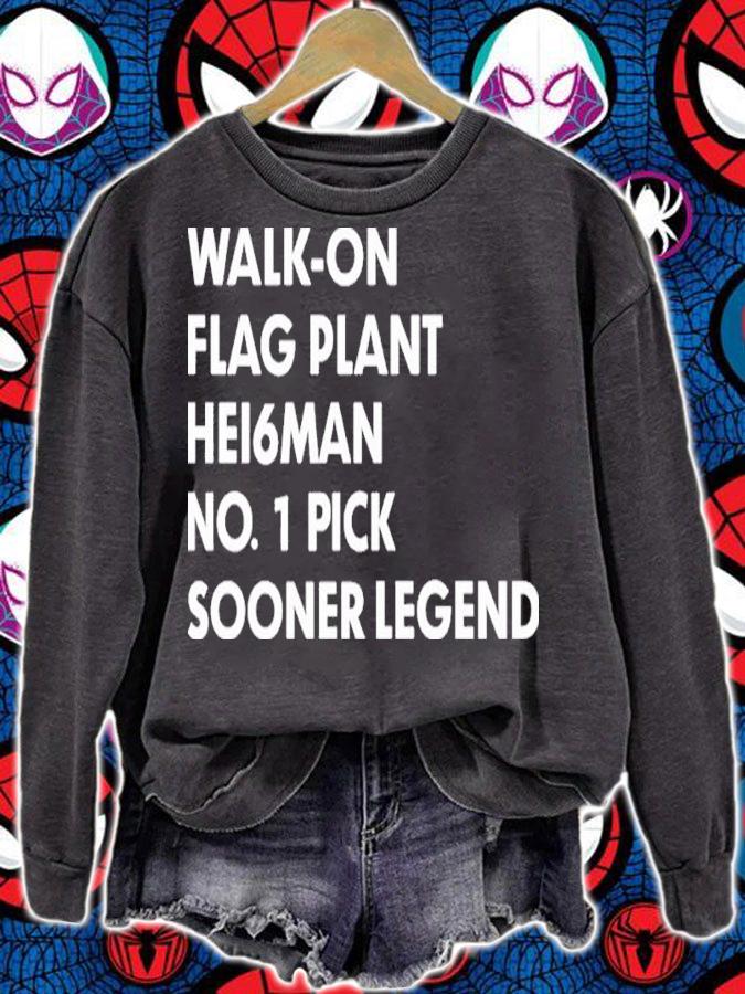 Walk- On Flag Plant Hei6man No 1 Pick Shirt sweatshirt