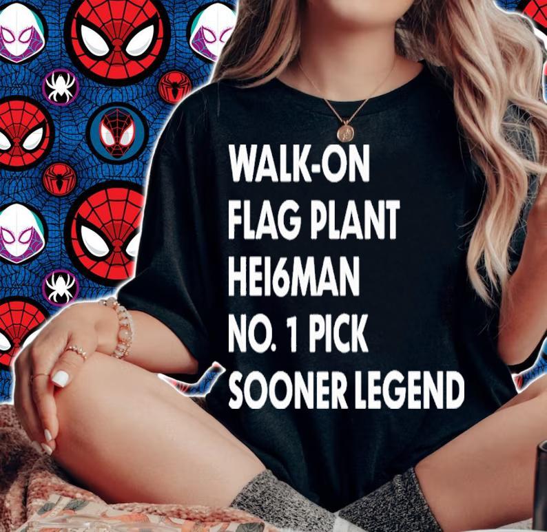 Walk- On Flag Plant Hei6man No 1 Pick Shirt woman shirt