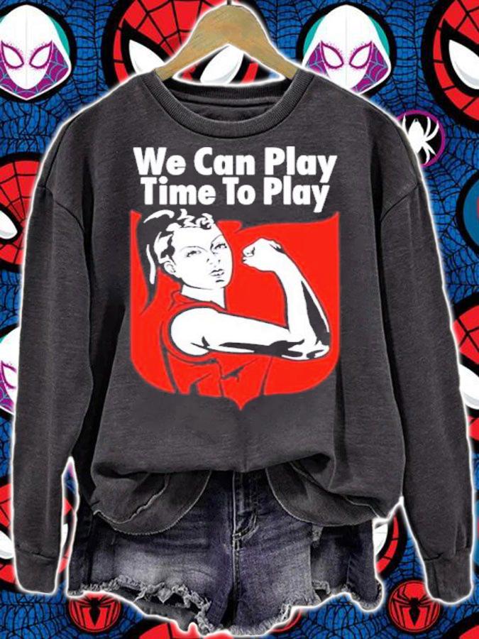 Women's Football We Can Play Time To Pay Shirt sweatshirt