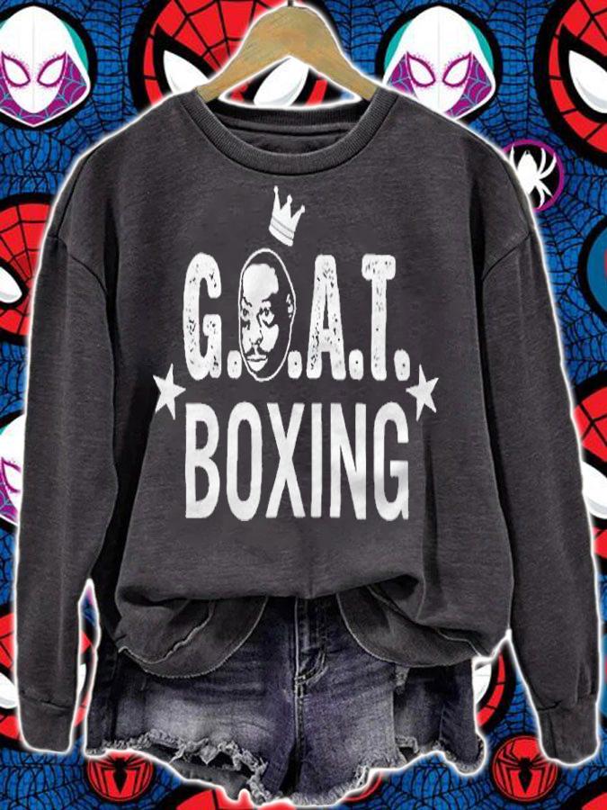 G O A T boxing crown T-shirt sweatshirt