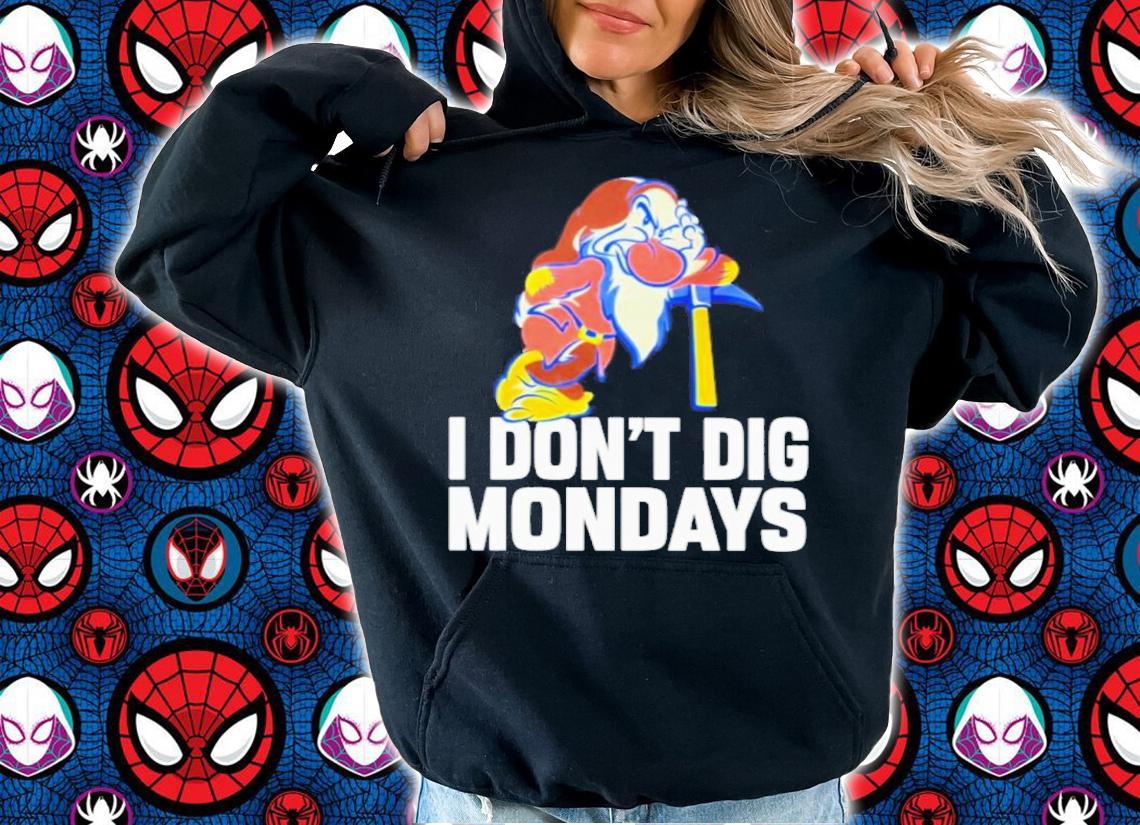 Grumpy I don't dig mondays T-shirt