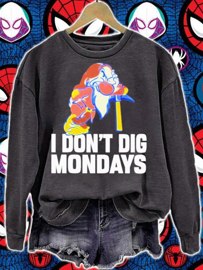 Grumpy I don't dig mondays T-shirt