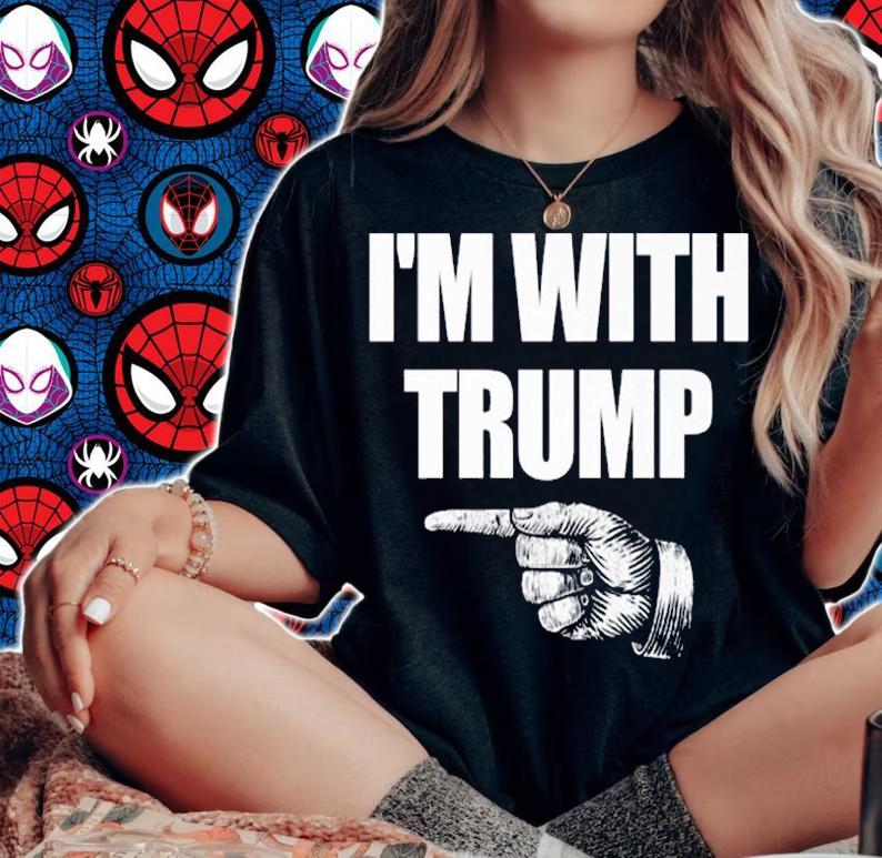 I'm With Trump Halloween Matching Trump Costume T-Shirt woman shirt
