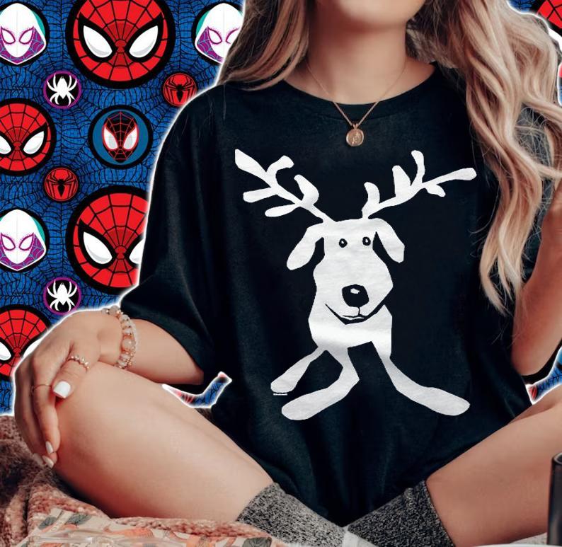 Reindog Merry Christmas Xmas Essential Shirt woman shirt