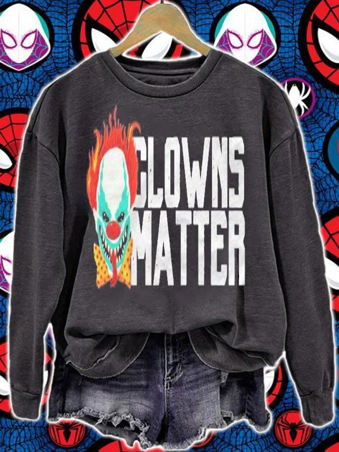Scary Clowns Matter Halloween Funny Evil Clown Holiday Shirt