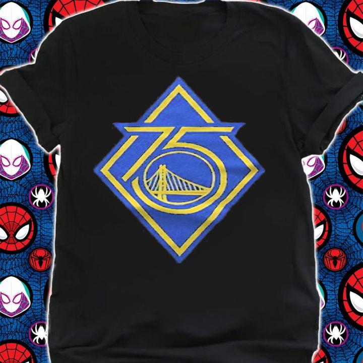 Golden State Warriors 75th anniversary logo T-shirt