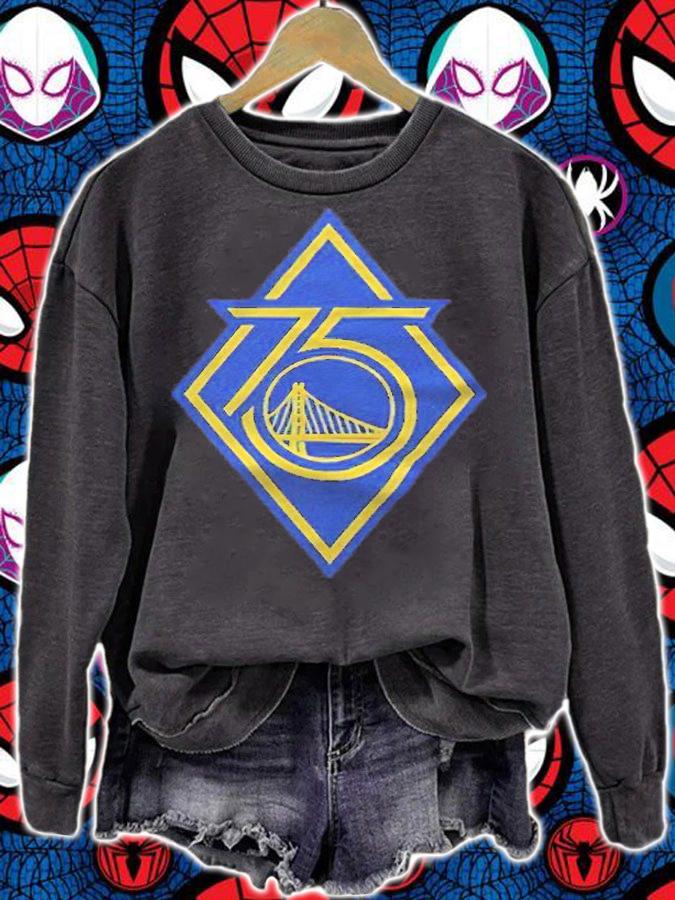 Golden State Warriors 75th anniversary logo T-shirt