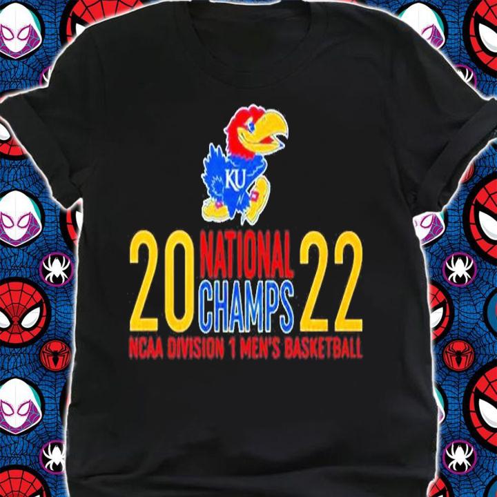 Kansas Jayhawks National Champs 2022 NCAA Division 1 Mens Basketball T-Shirt