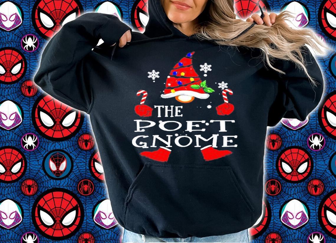 Poet Gnome Red Plaid Matching Christmas Pajama T-Shirt