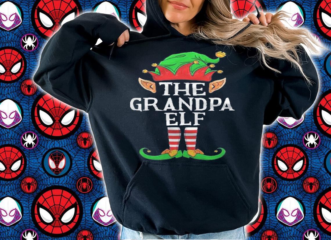 The Grandpa Elf Matching Family Christmas Holiday Group Gift Shirt